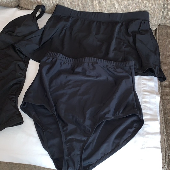 BNWT 3 Pc Different Brand Bathing Suit, Tankini, High Waisted Beautiful - Picture 2 of 16